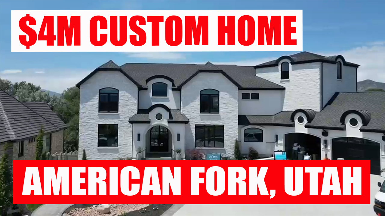 Four-million-dollar custom home tour in American Fork, Utah
