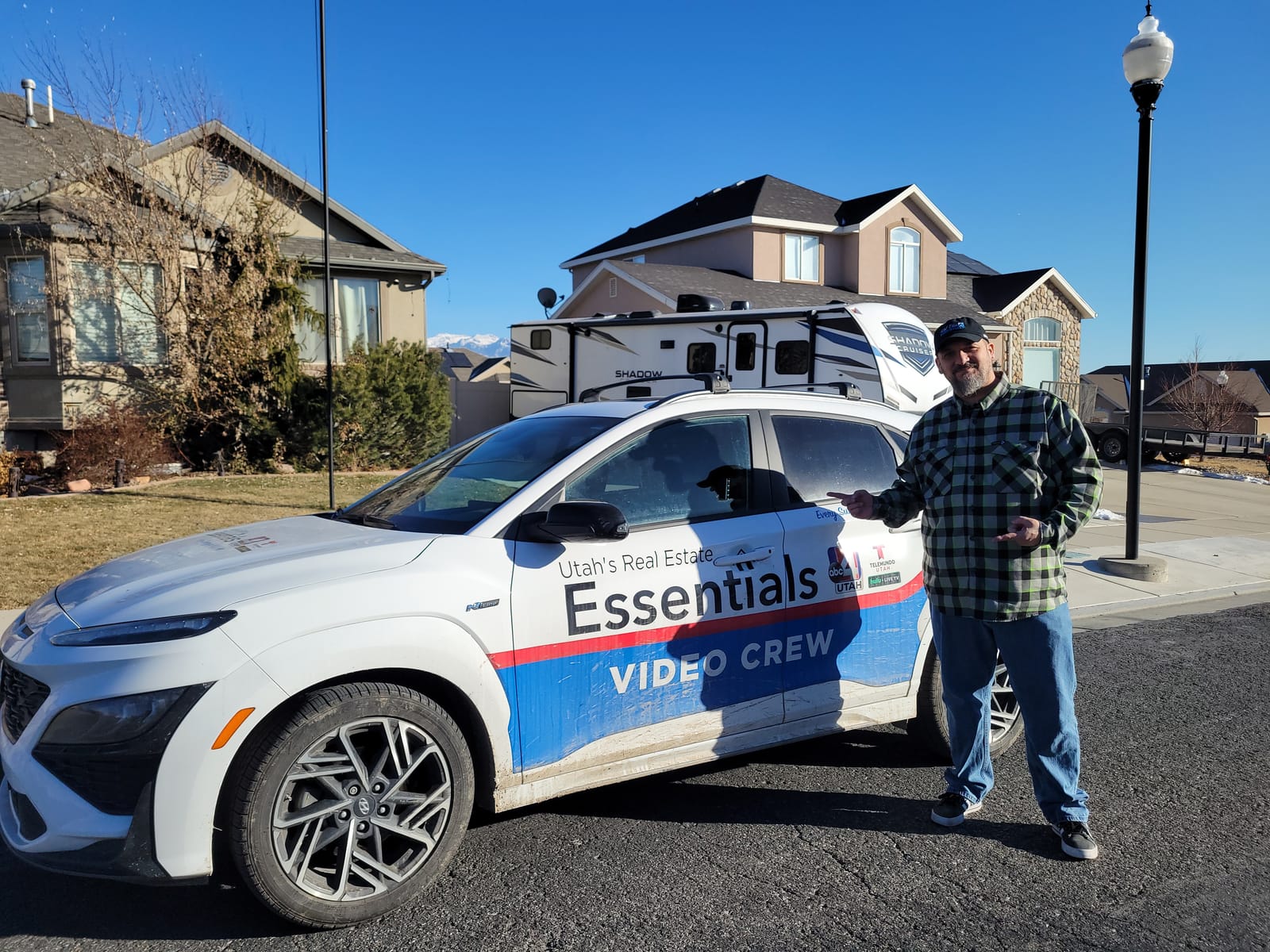 Professional real-estate television production in the Utah studio